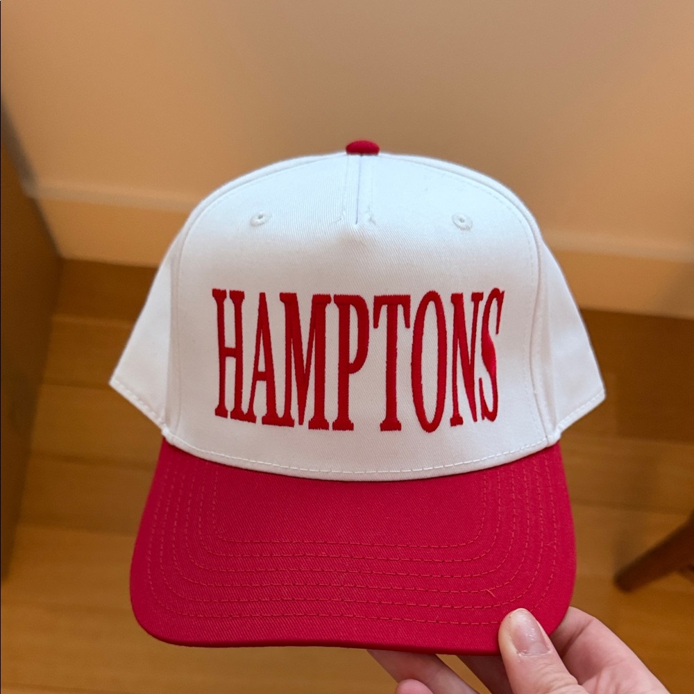Hamptons Red and White Hat